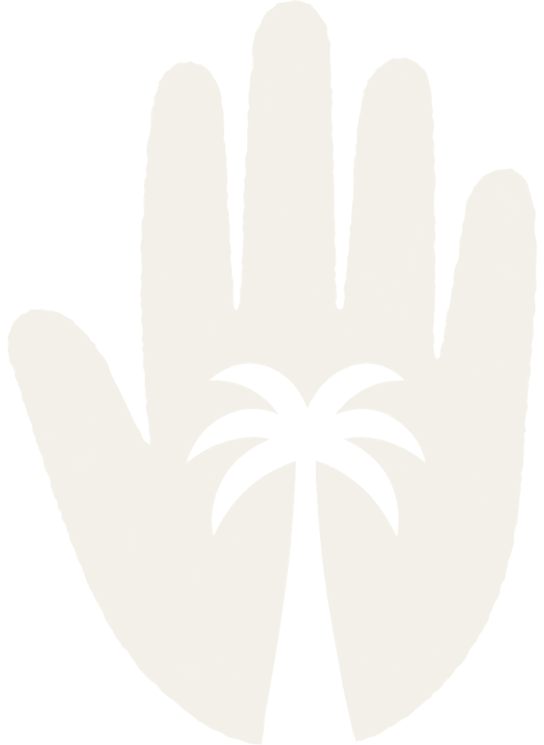 Palm Radio hand, cream